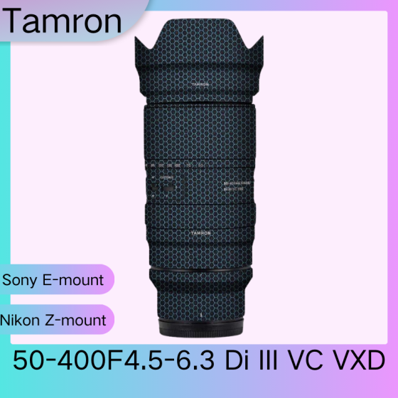 Lentes Tamron 50-400F4.5-6.3 Di III VC VXD - Pele câmera, adesivo câmera - com alta resistência a arranhões, à prova d'água e com design elegante.